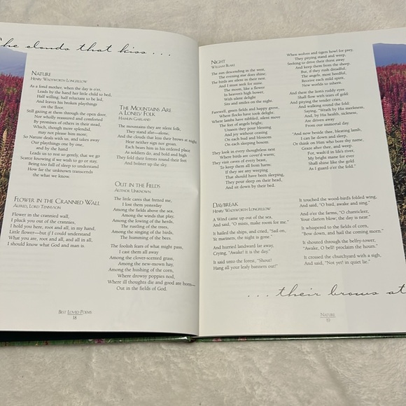 📚BOOK SALE 5 for $20📚 A Treasury of Best Loved Poems by Patricia A. Pingey 1997 - Picture 5 of 12